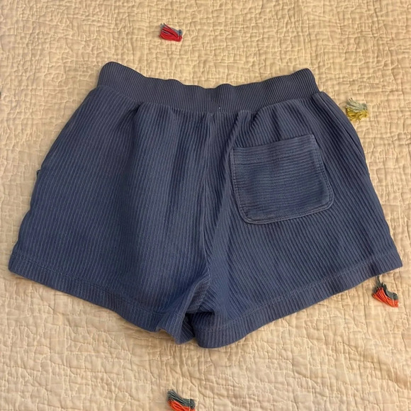 Aerie Blue Ribbed Sweat Shorts Size xs - Picture 2 of 5